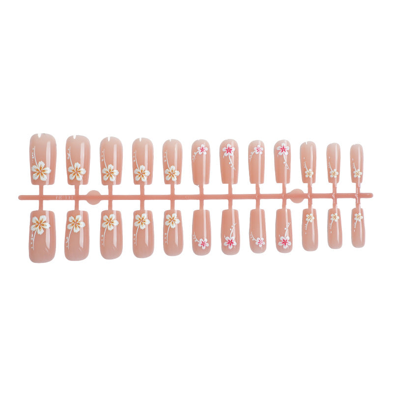 Artistic Floral Press-On Nail Art Set Stornfield