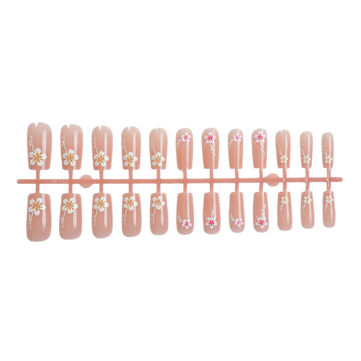 Artistic Floral Press-On Nail Art Set Stornfield
