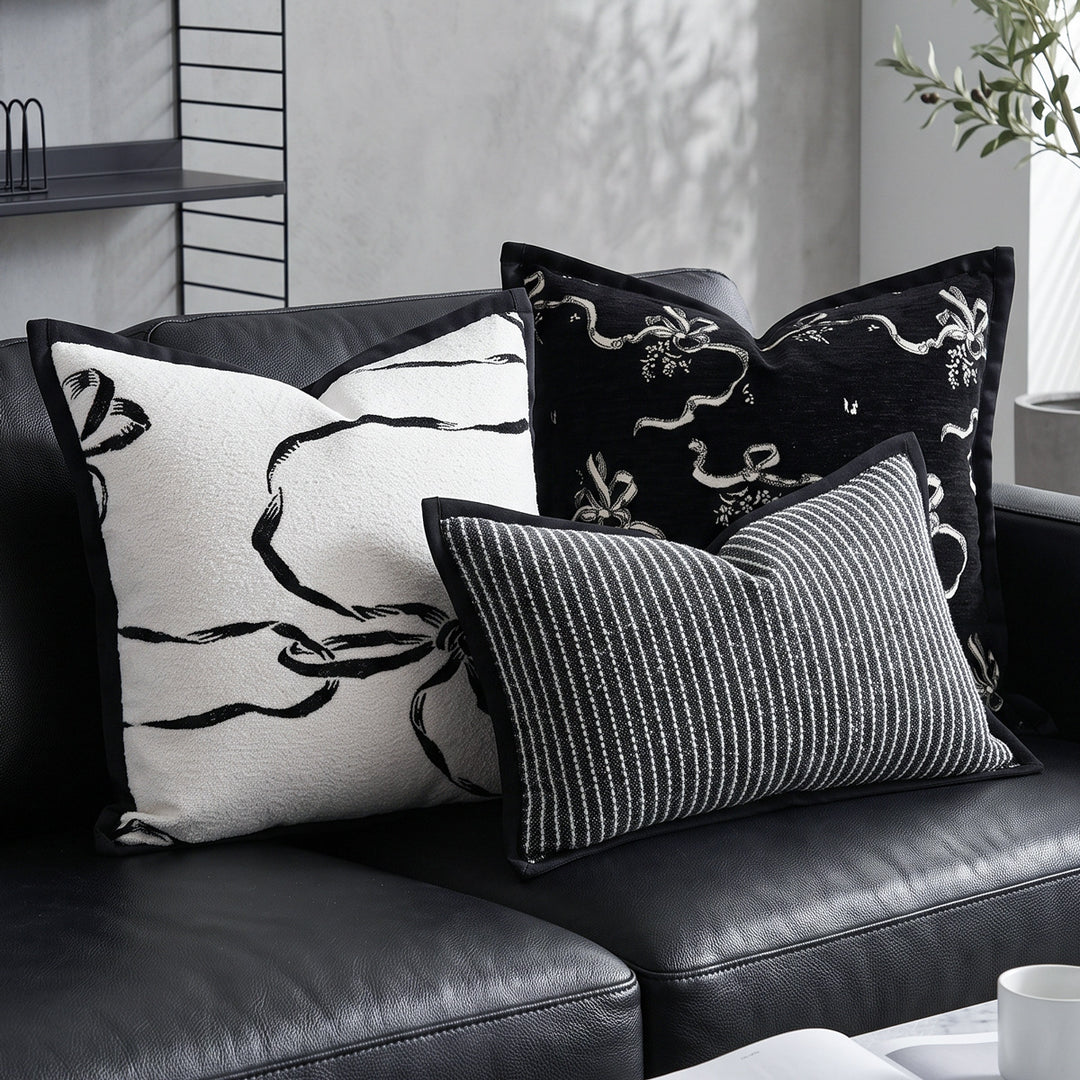 Decorative artificial leather pillow