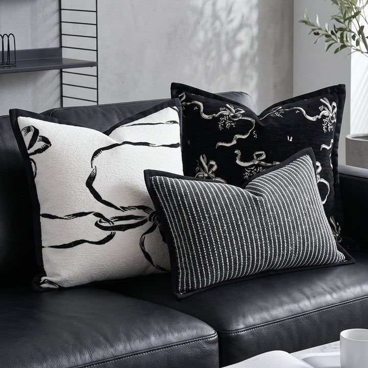 Decorative artificial leather pillow