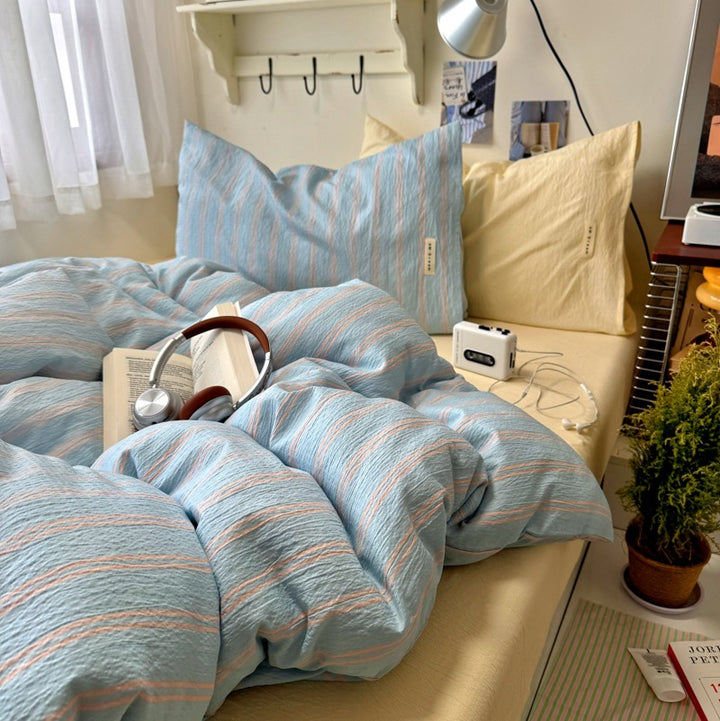Striped Cozy Duvet Cover Set
