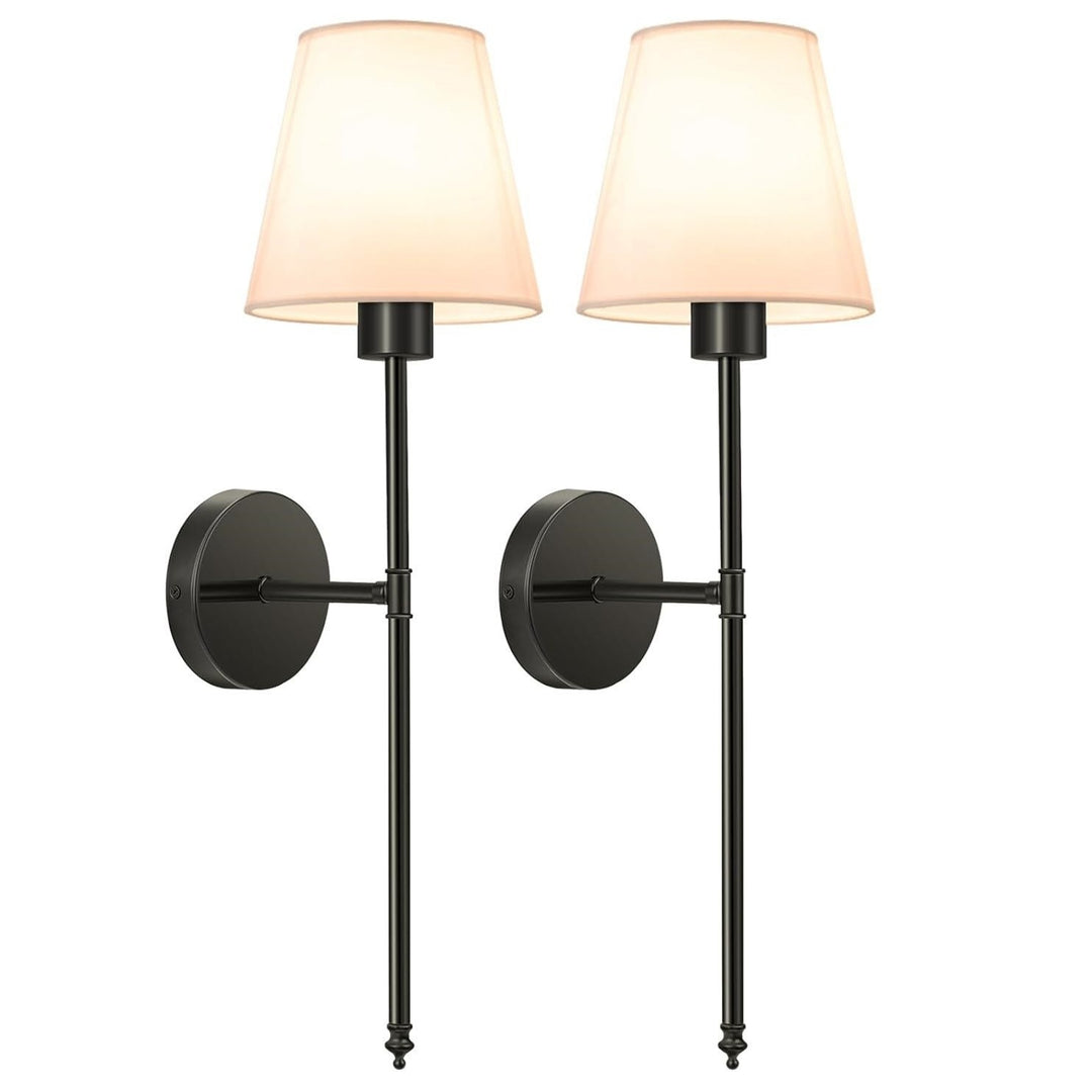 Elegant Wall Sconce with Fabric Shade