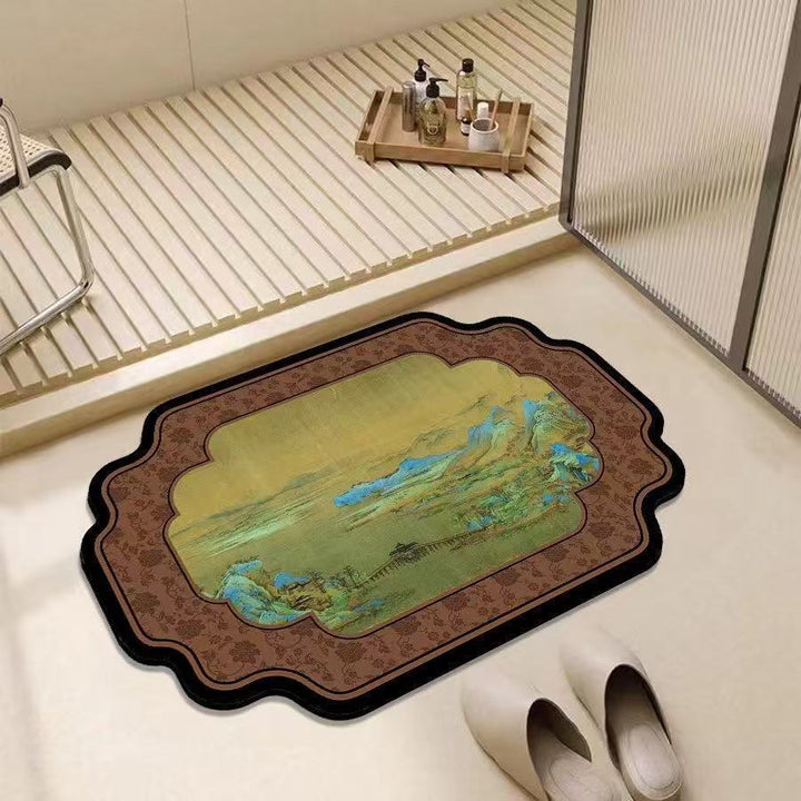 Artistic Decorative Bath Mat for Bathroom