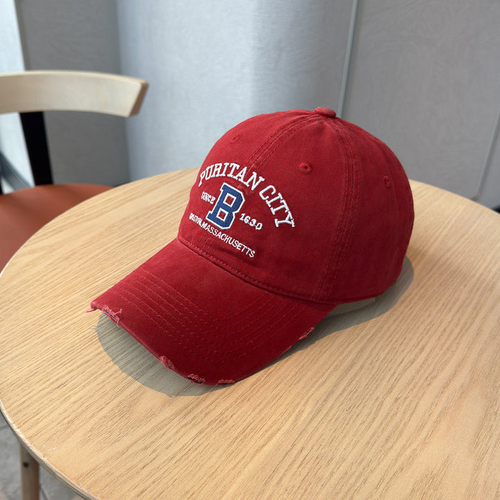Men's Distressed Cotton Baseball Cap Stornfield 1784270269