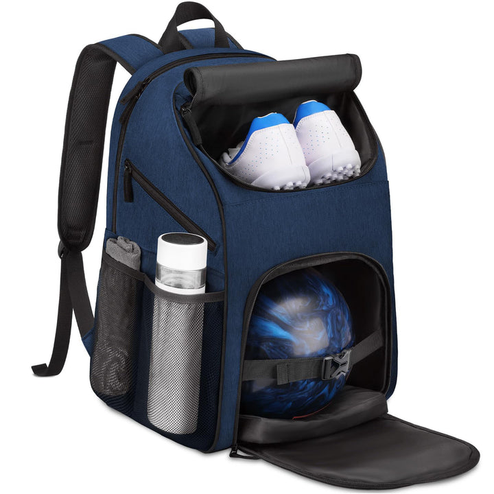 Unisex Sporty Backpack with special compartments for shoes and bowling ball Stornfield