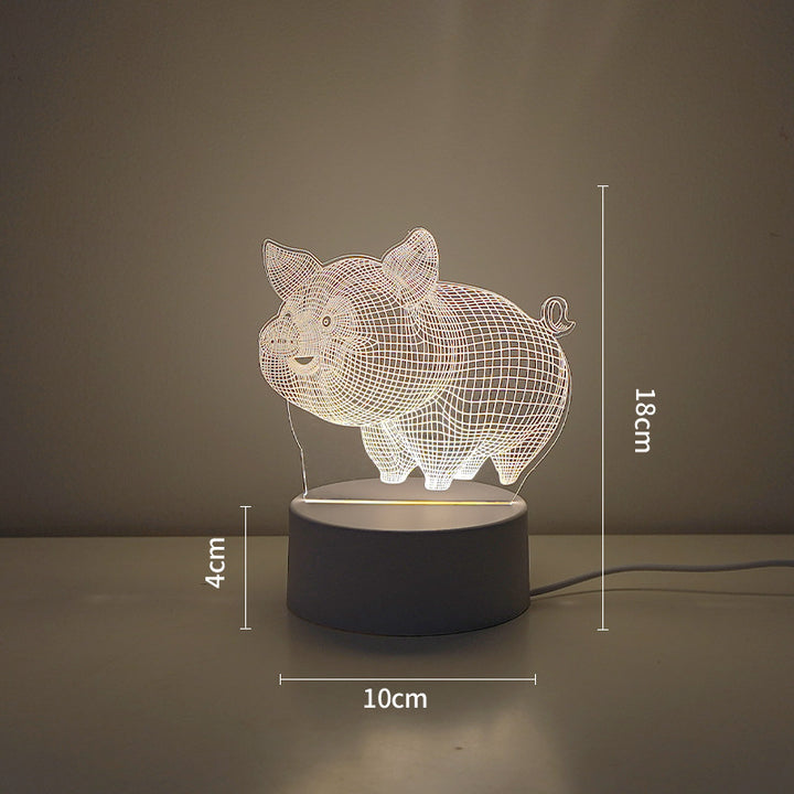LED Tiger Figure Decorative Lamp