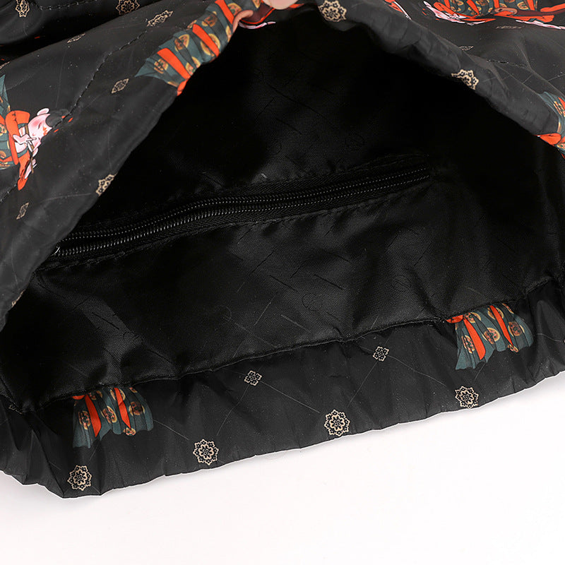 Fun Cartoon Print Drawstring Backpack Stornfield