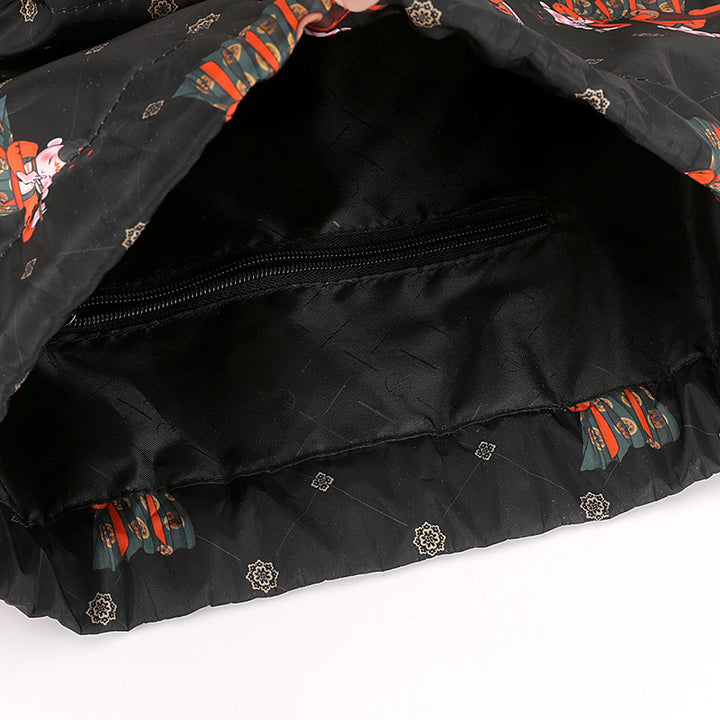 Fun Cartoon Print Drawstring Backpack Stornfield