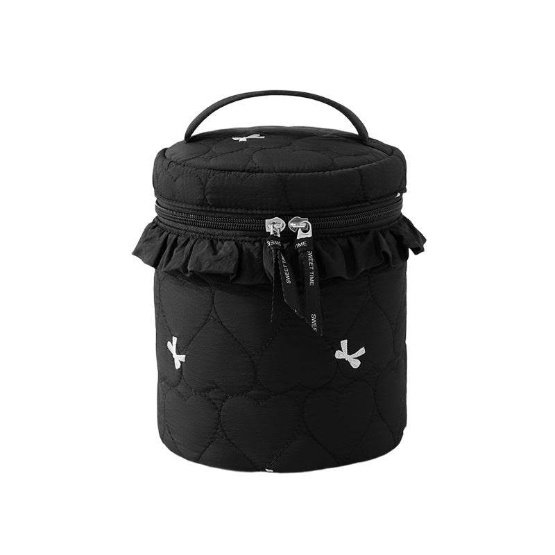 Quilted Makeup Storage Canister Stornfield