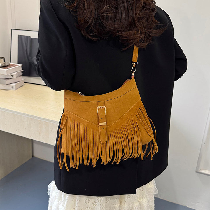 WoSuede Fringe Crossbody Bag Stornfield