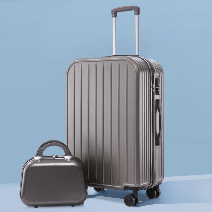 Unisex Stylish Ridged Hard-Shell Suitcase Stornfield