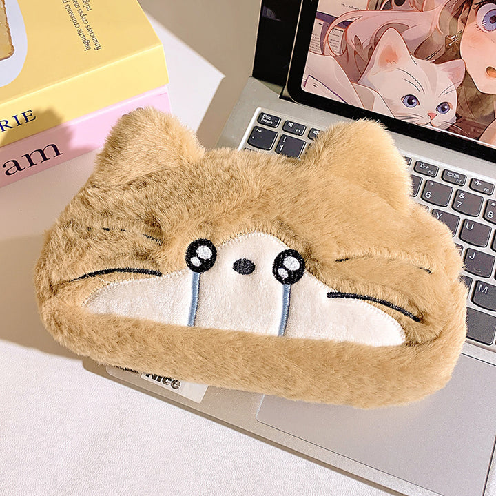 Plush pillow with cat motif Stornfield