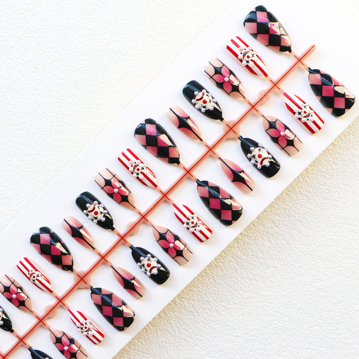 Whimsical Artistic Press-On Nail Set Stornfield