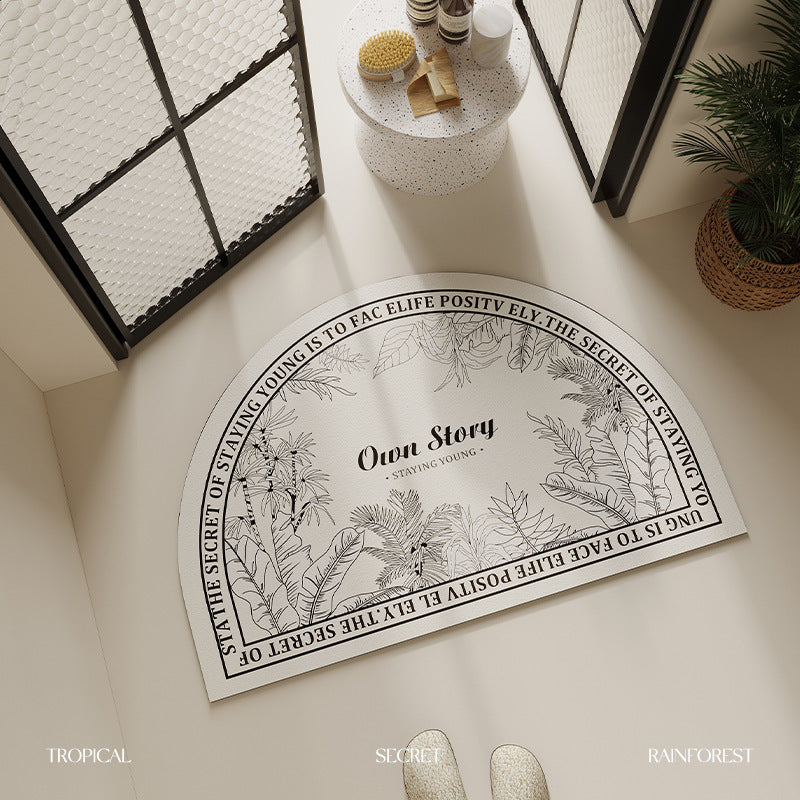 Plush Round Bath Mat