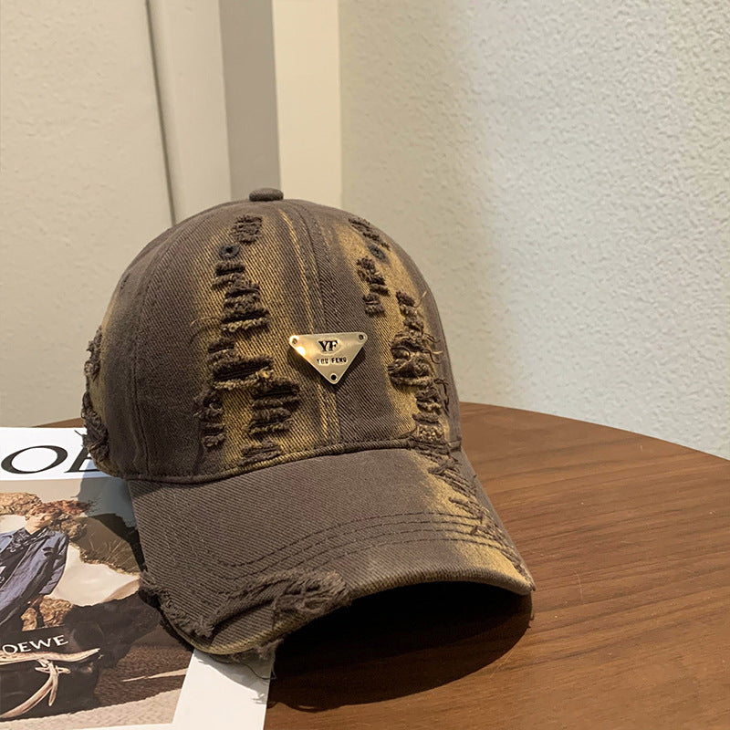 Women's Distressed Denim Baseball Cap Stornfield 1784084082