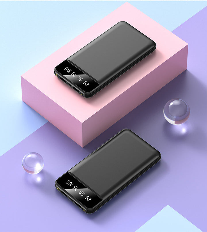 Portable power bank with digital smart display and fast charging speed Stornfield