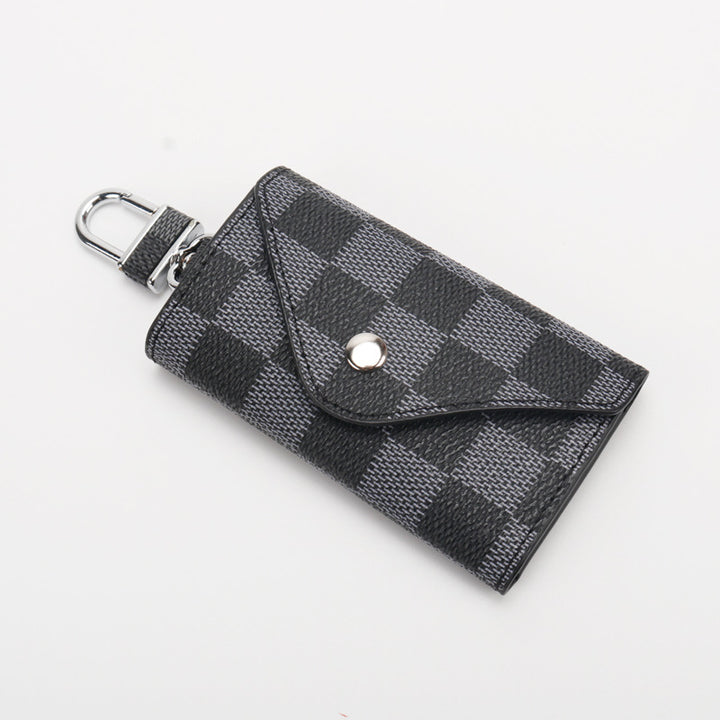 Checkered Pattern Keychain Wallet Stornfield