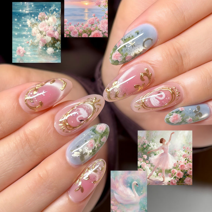 Elegant and playful artificial nails Stornfield