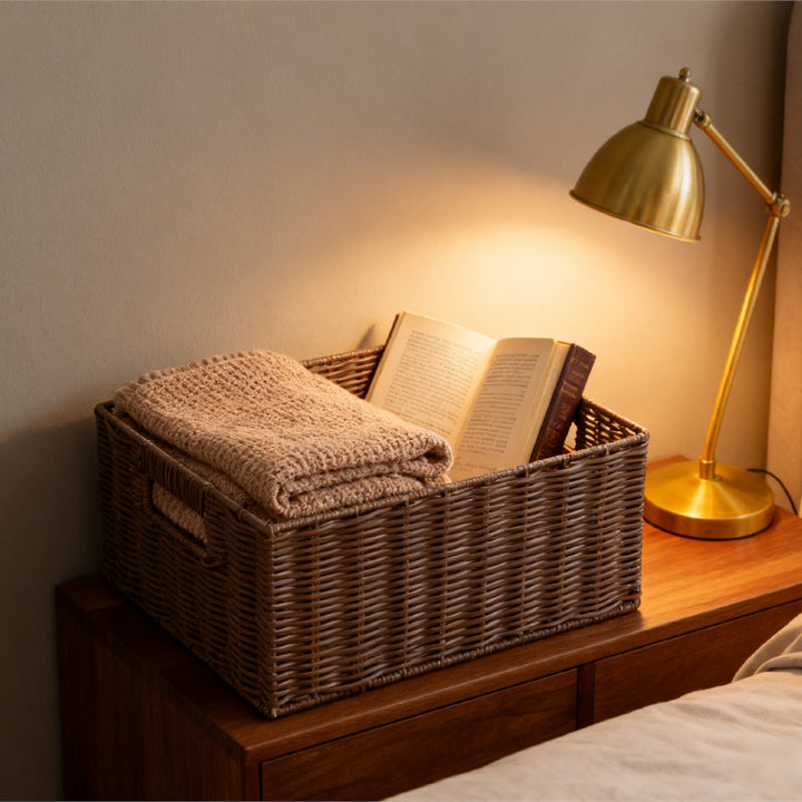 Women storage baskets made of woven material Stornfield