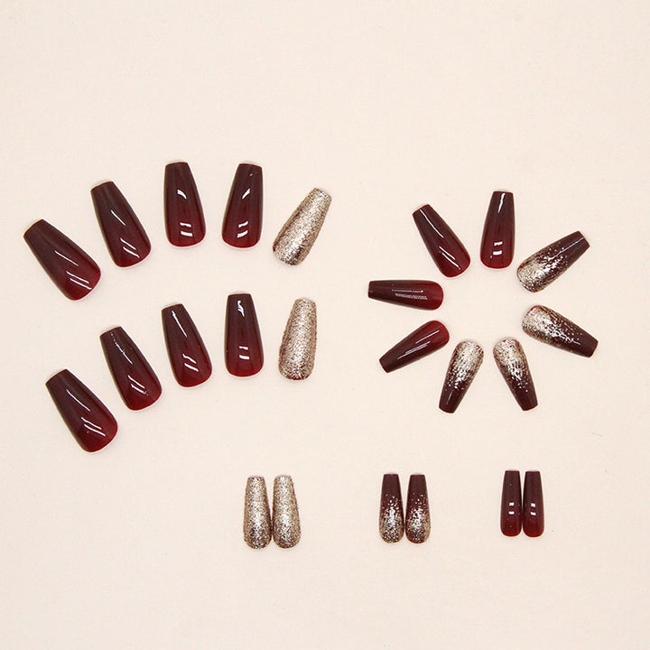 Elegant Glittering Nail Art Design Stornfield
