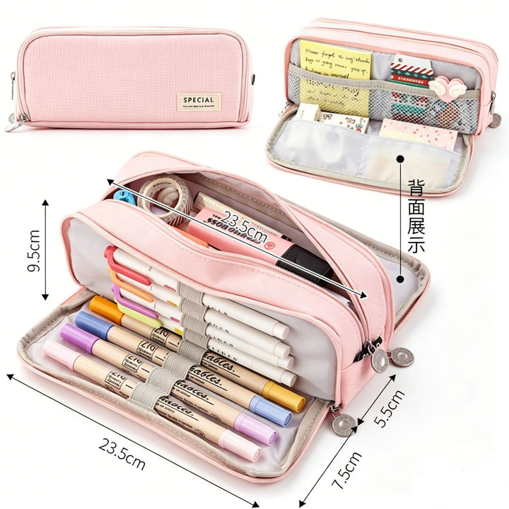 Versatile Multi-Compartment Pencil Case Stornfield