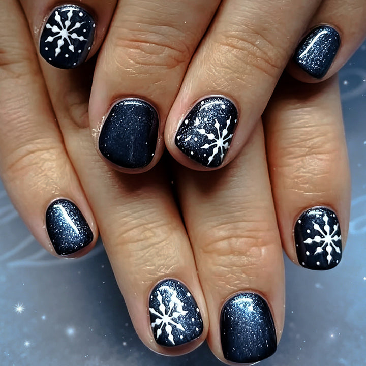 Seasonal Snowflake Nail Art Stornfield