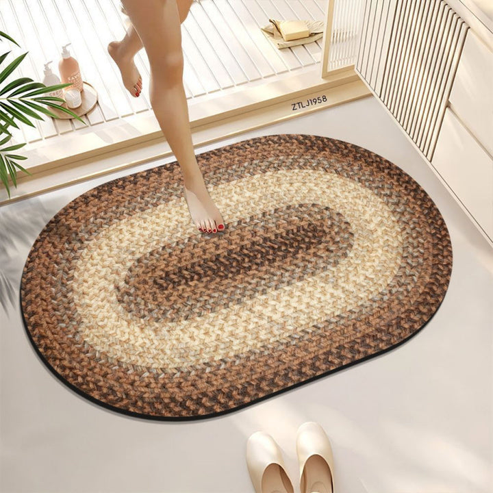 Braided Oval Area Rug