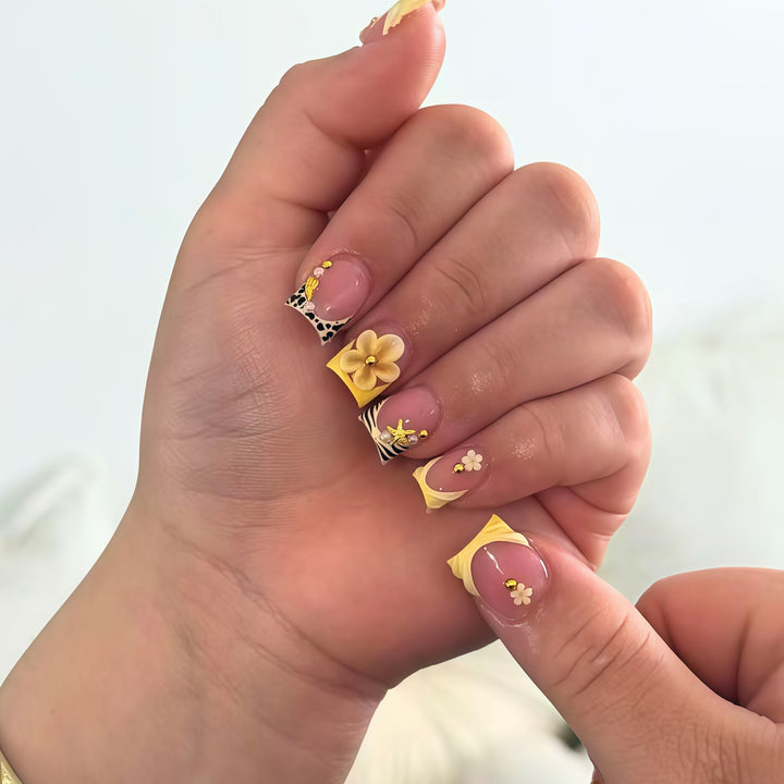 Floral 3D Nail Art Enhancements Stornfield
