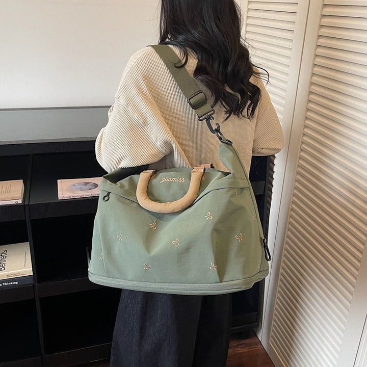 Multi-Functional Embroidered Travel Duffle