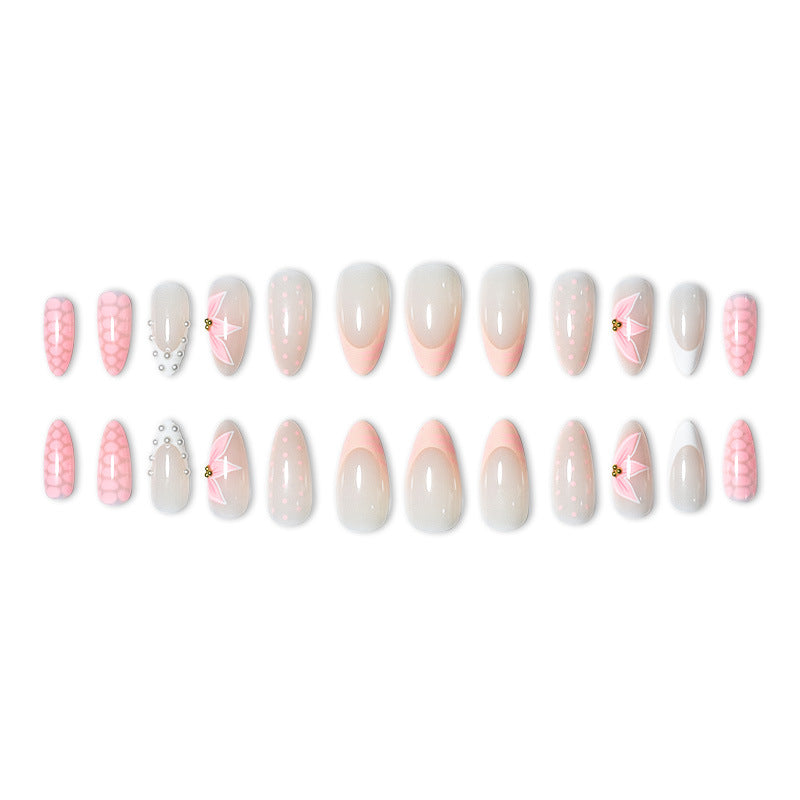 Elegant Press-On Nail Art Set with Unique Designs Stornfield