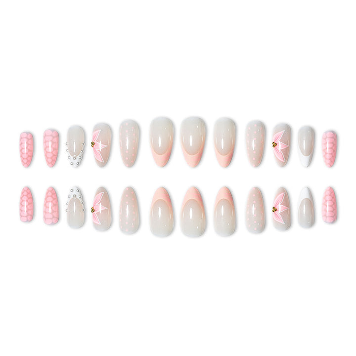 Elegant Press-On Nail Art Set with Unique Designs Stornfield