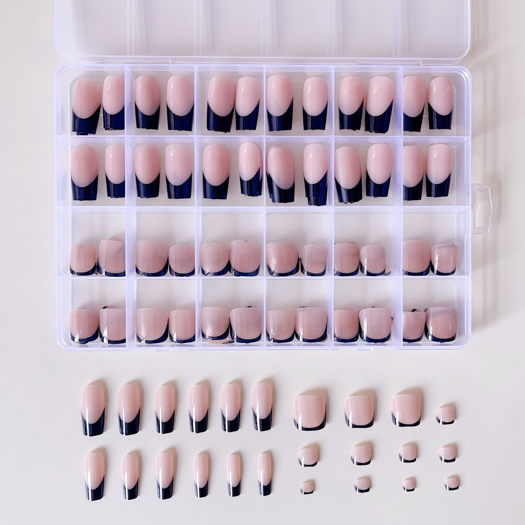 Artificial nail set with elegant gradient and high-gloss surface Stornfield