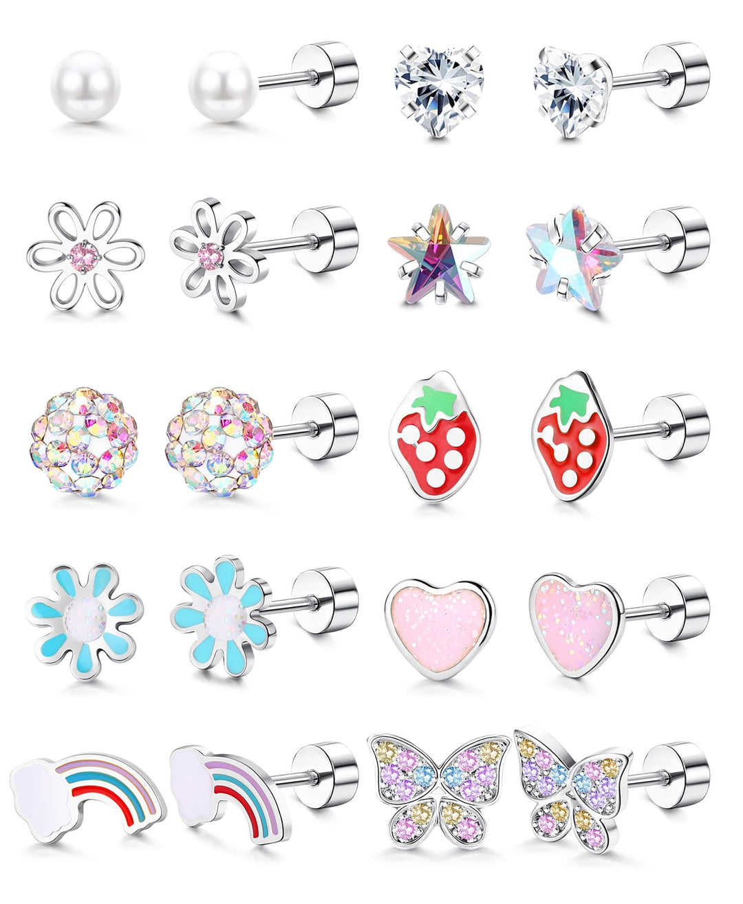 Gemstone Stud Earring Set Stornfield