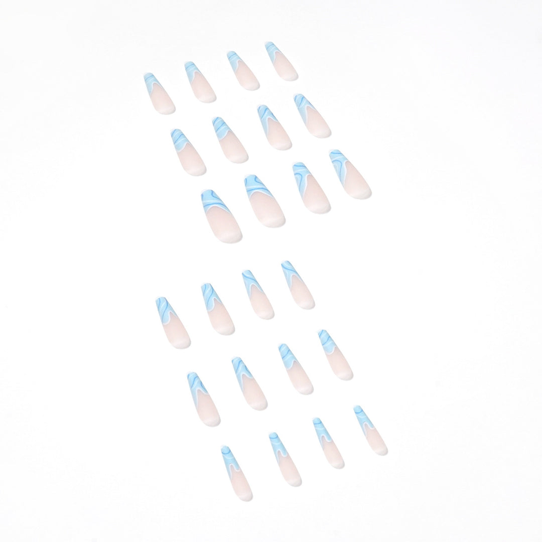 Artificial nail extensions with wave design Stornfield