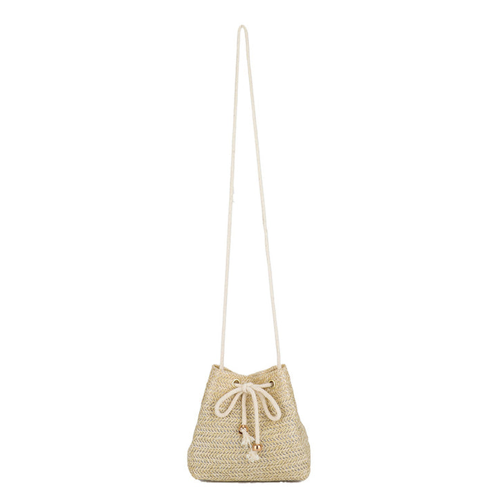 Bohemian-Inspired Woven Mini Drawstring Bag Stornfield