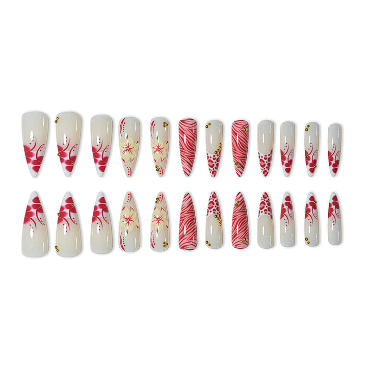 Designer Floral Nail Art Extensions Stornfield