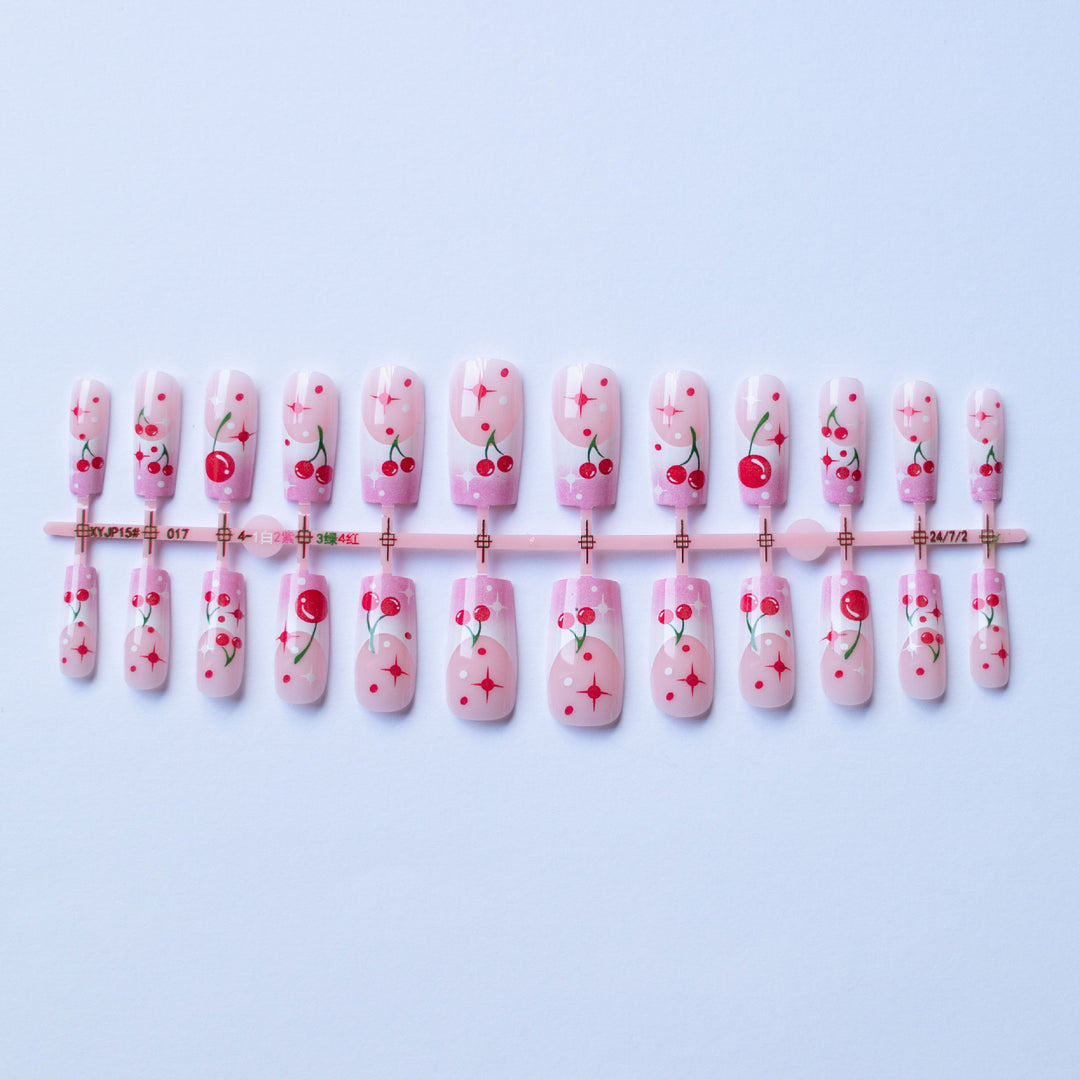 Artistic Cherry Blossom Nail Art