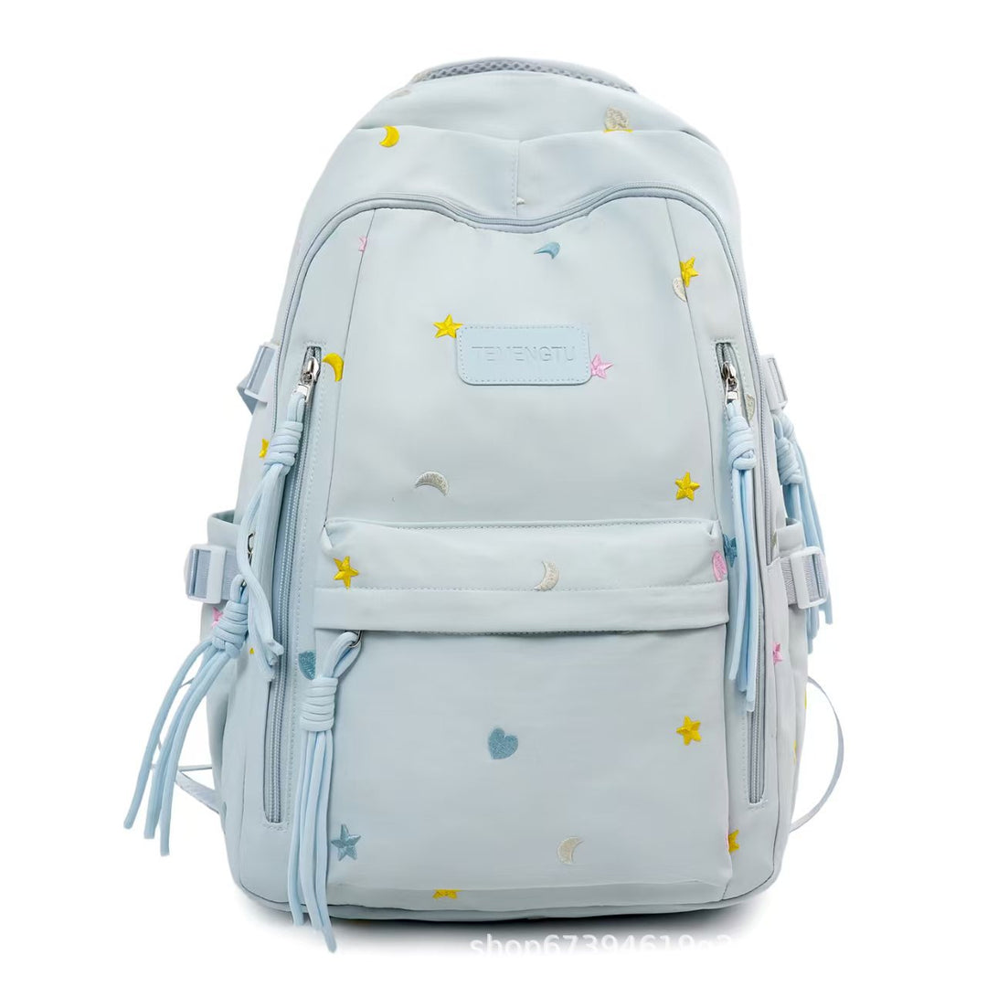 Multi-Pocket Embroidered Backpack Stornfield