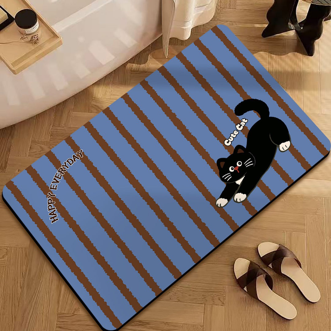 Cartoon-Themed Decorative Door Mat for Home Entryway