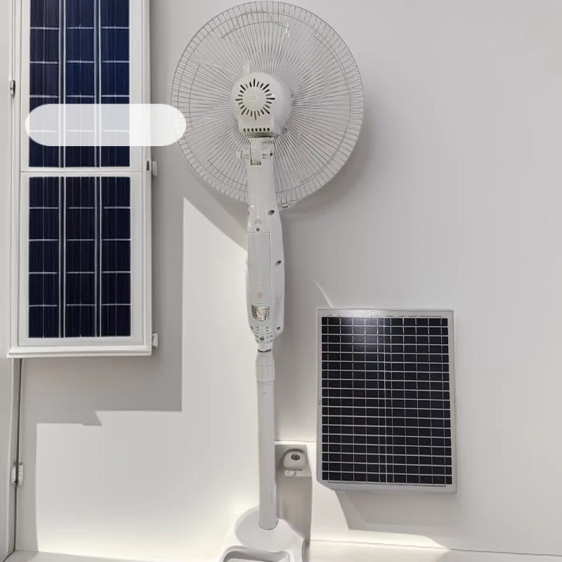 Unisex Solar-Powered Stand Fan with Modern Design and Efficient Air Circulation Stornfield