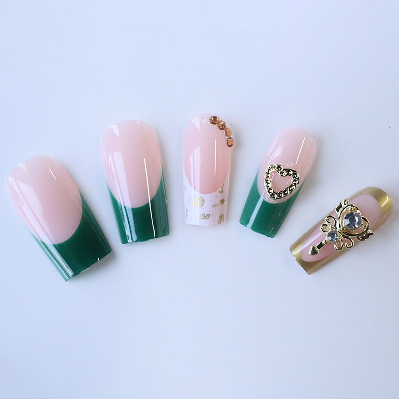 Luxurious Acrylic Nail Art Enhancements with Gem Accents Stornfield
