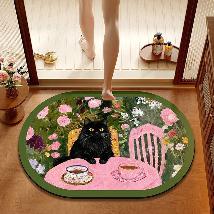 Whimsical Animal-Themed Bath Mat