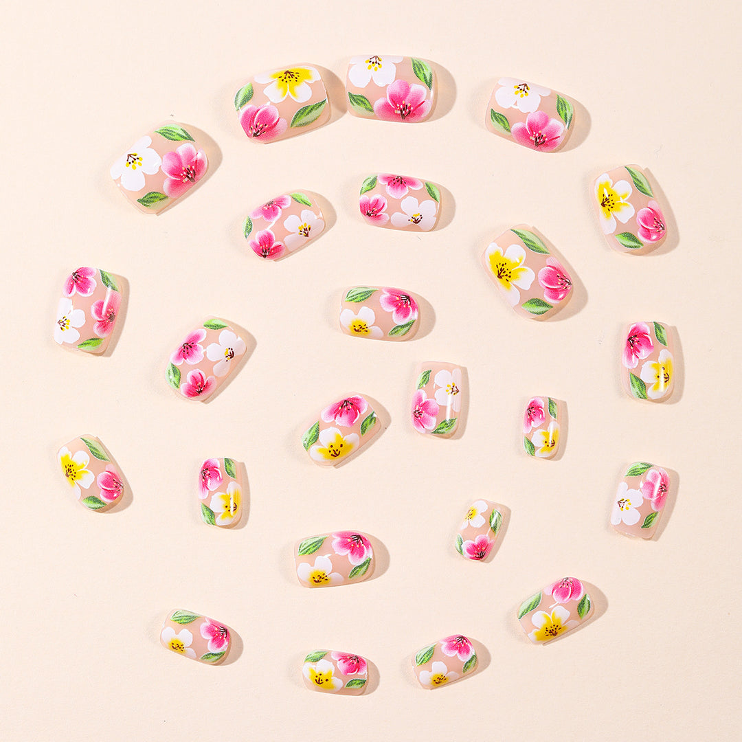 Floral-Themed 3D Nail Art Extensions Stornfield