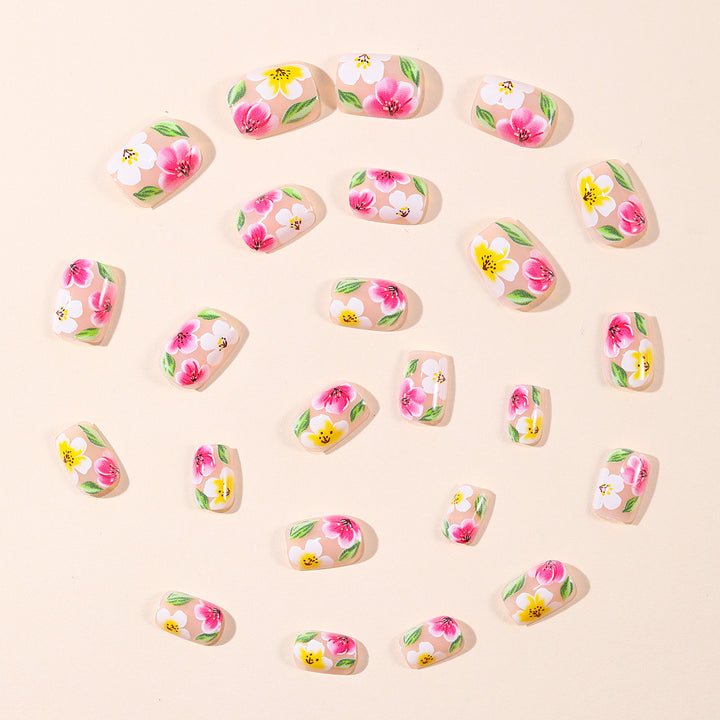 Floral-Themed 3D Nail Art Extensions Stornfield