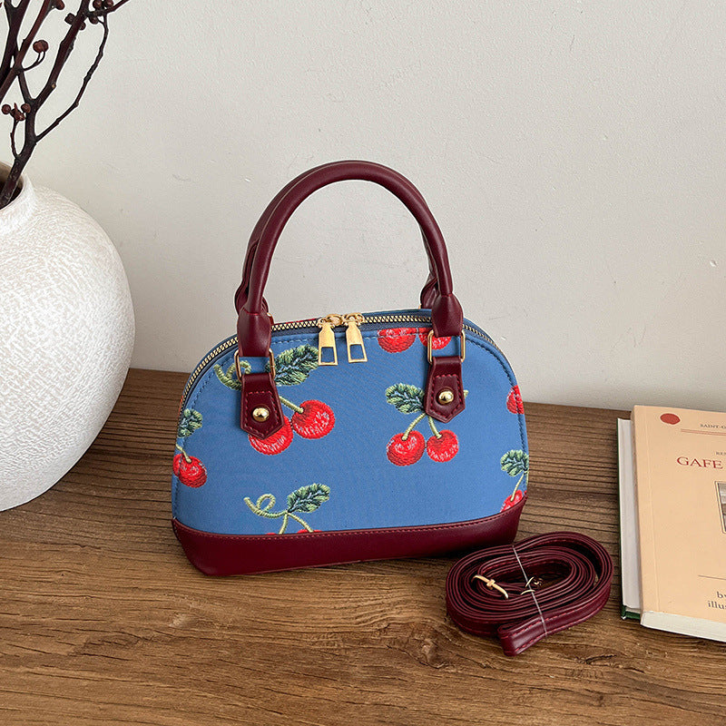 WoEmbroidered Cherry Pattern Handbag Stornfield
