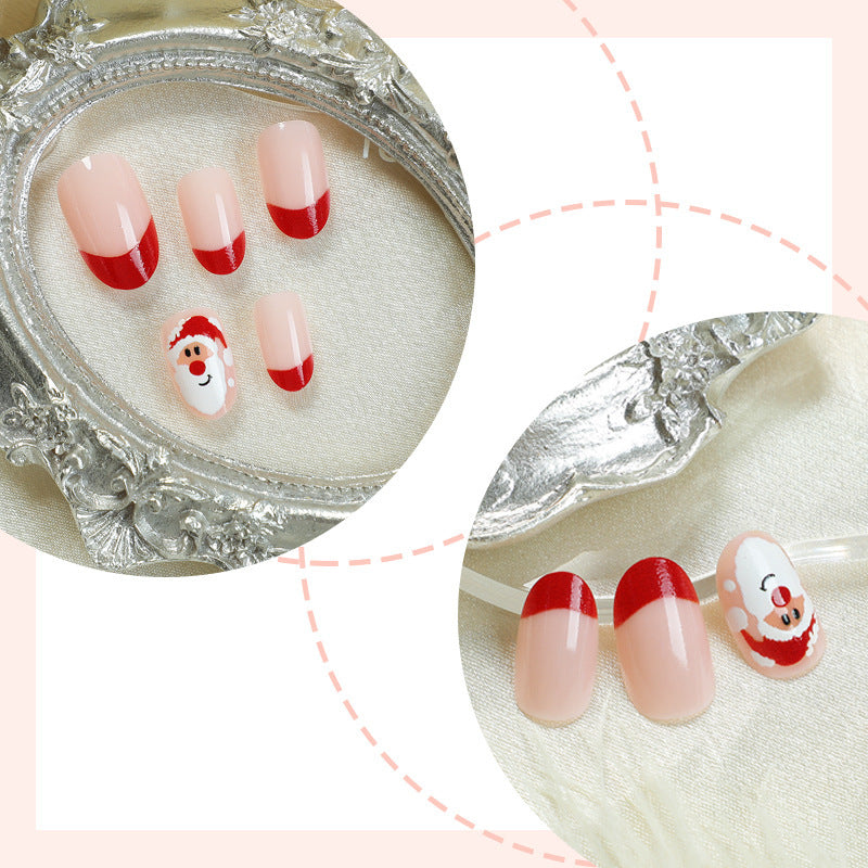 Christmas art nail set with festive designs Stornfield