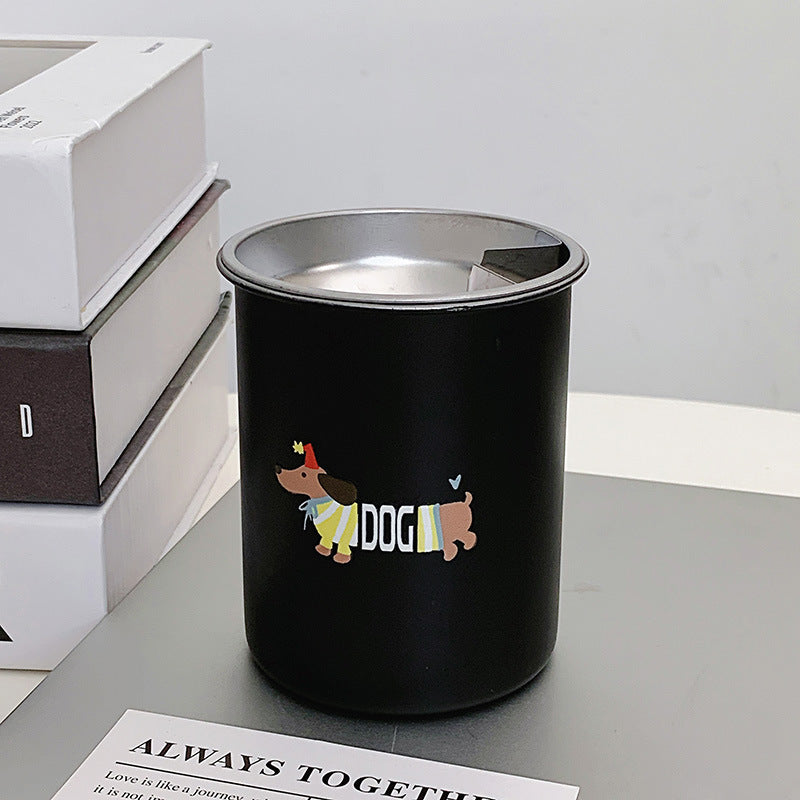 Thermal mug with funny dog breakfast design Stornfield