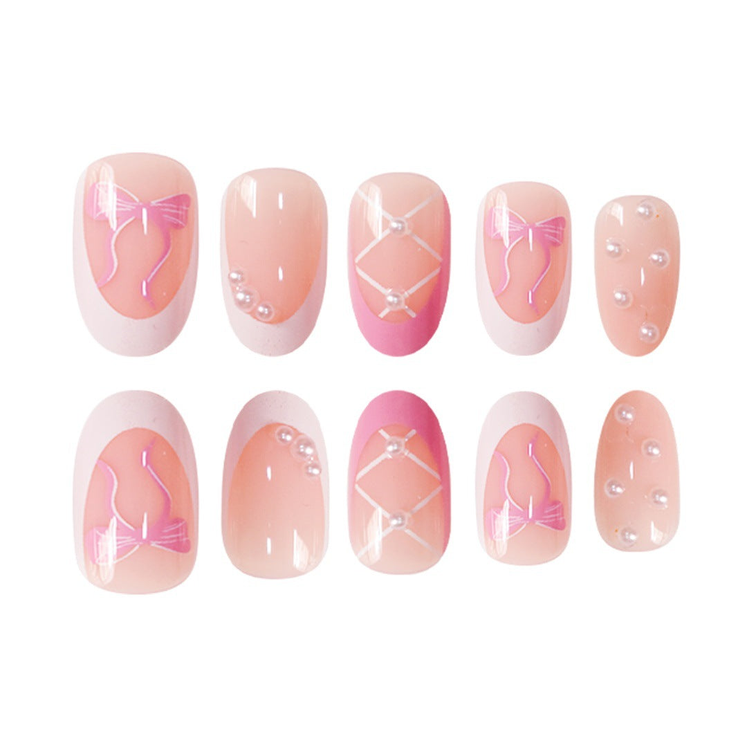 Elegant Decorative Press-On Nail Set Stornfield