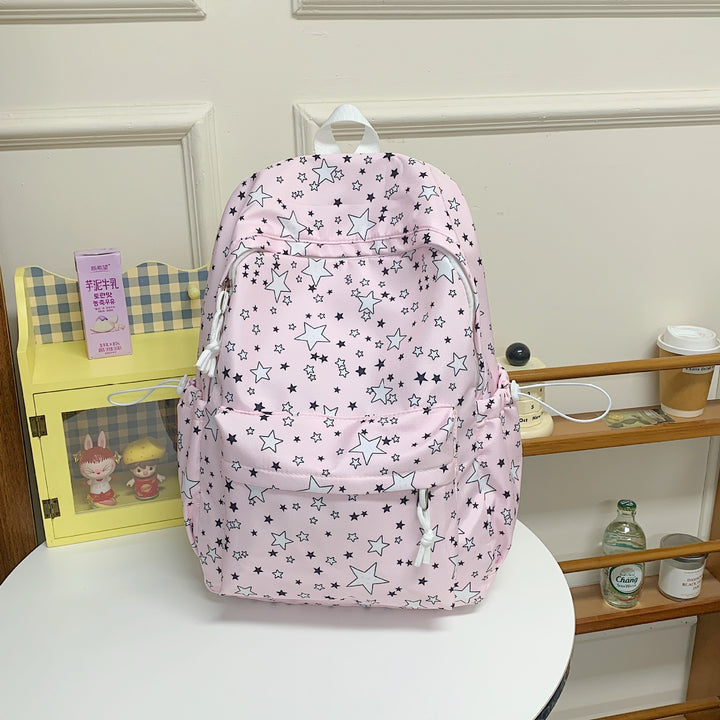 Backpack with High-Quality Star Pattern and Multifunctional Compartments Stornfield