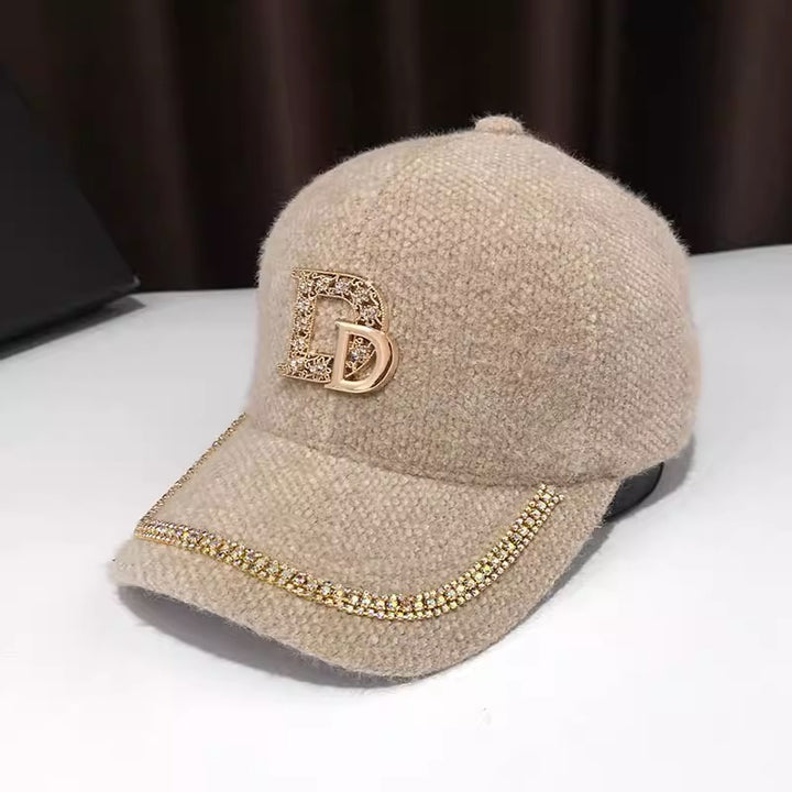 Women's Luxurious Embellished Wool Baseball Cap Stornfield